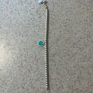 Tiffany and co silver bracelet beaded
